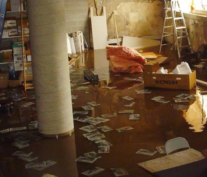 A flooded basement 